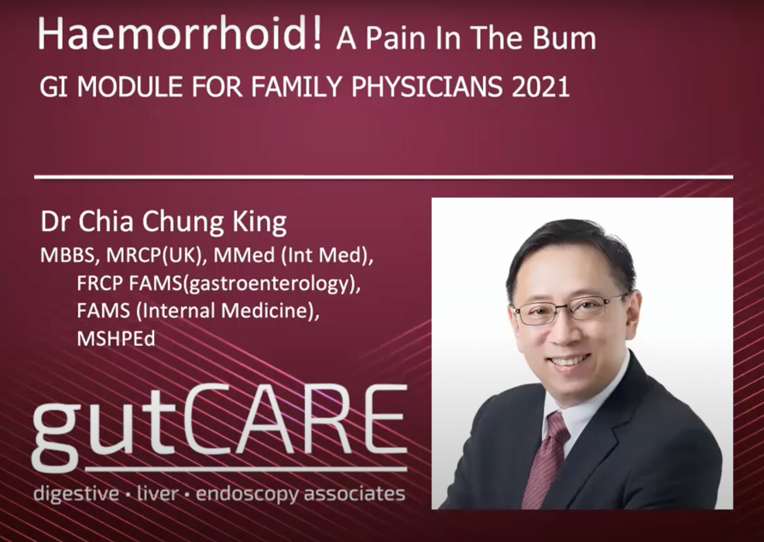 Lecture on Haemorrhoid to family physicians